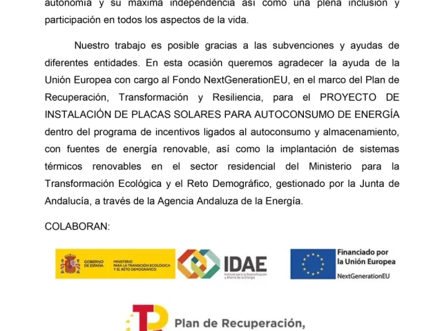 Agradecimiento publicidad